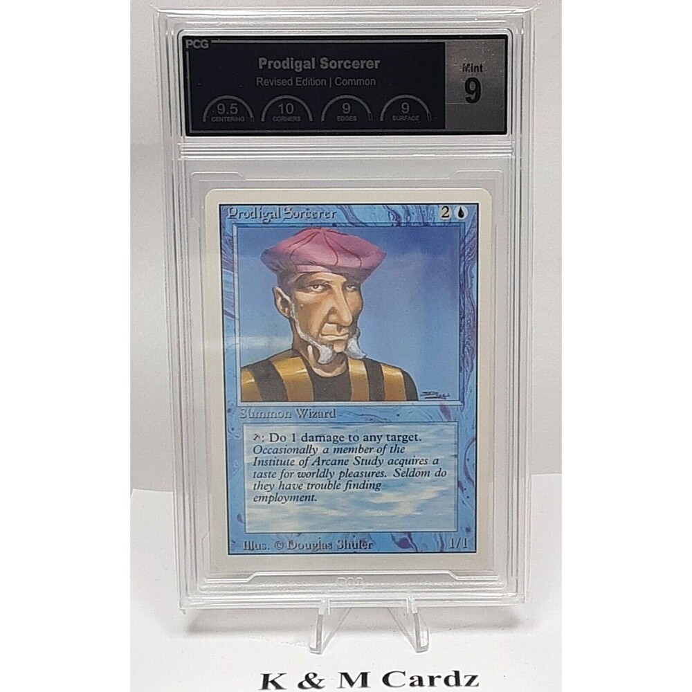 MTG - Revised - Prodigal Sorcerer - Graded - PCG 9.0 - Vintage